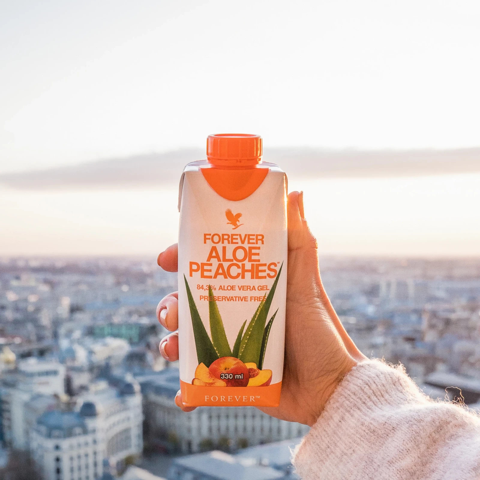 forever aloe peche 330 ml x 12 forever by ln 4